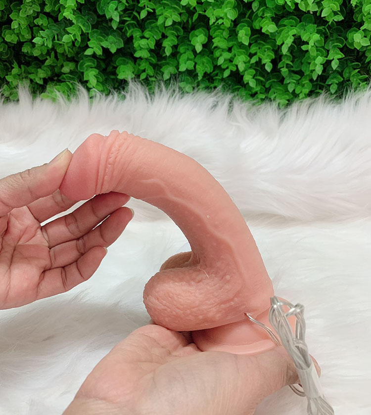Dương vật silicon mềm mịn rung size nhỏ Bliss toy cao cấp