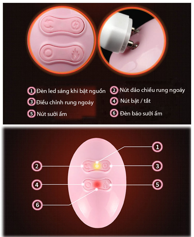 Dương vật giả siêu rung ngoáy có sưởi cao cấp điều khiển từ xa