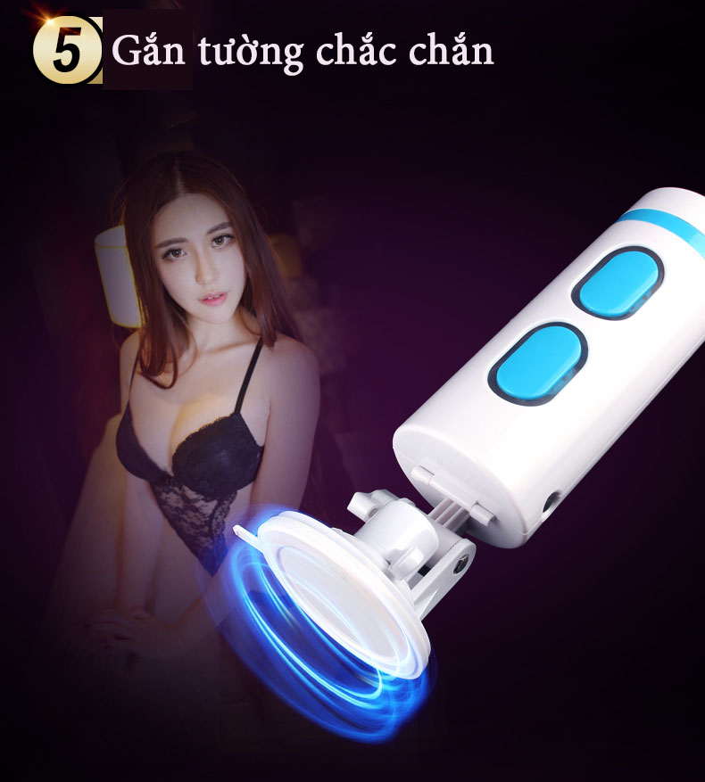 Cốc thủ dâm tách đôi gắn tường rung mạnh Japan 10 chế độ silicon cao cấp