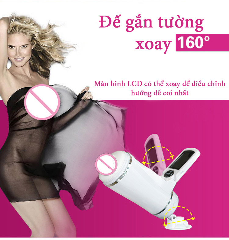 Máy thủ dâm gắn tường có video kích thích, tăng hưng phấn nam