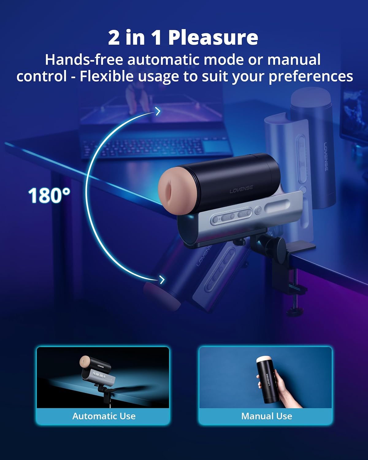 Lovense Solace Pro Automatic Male Masturbator App Connected Toy