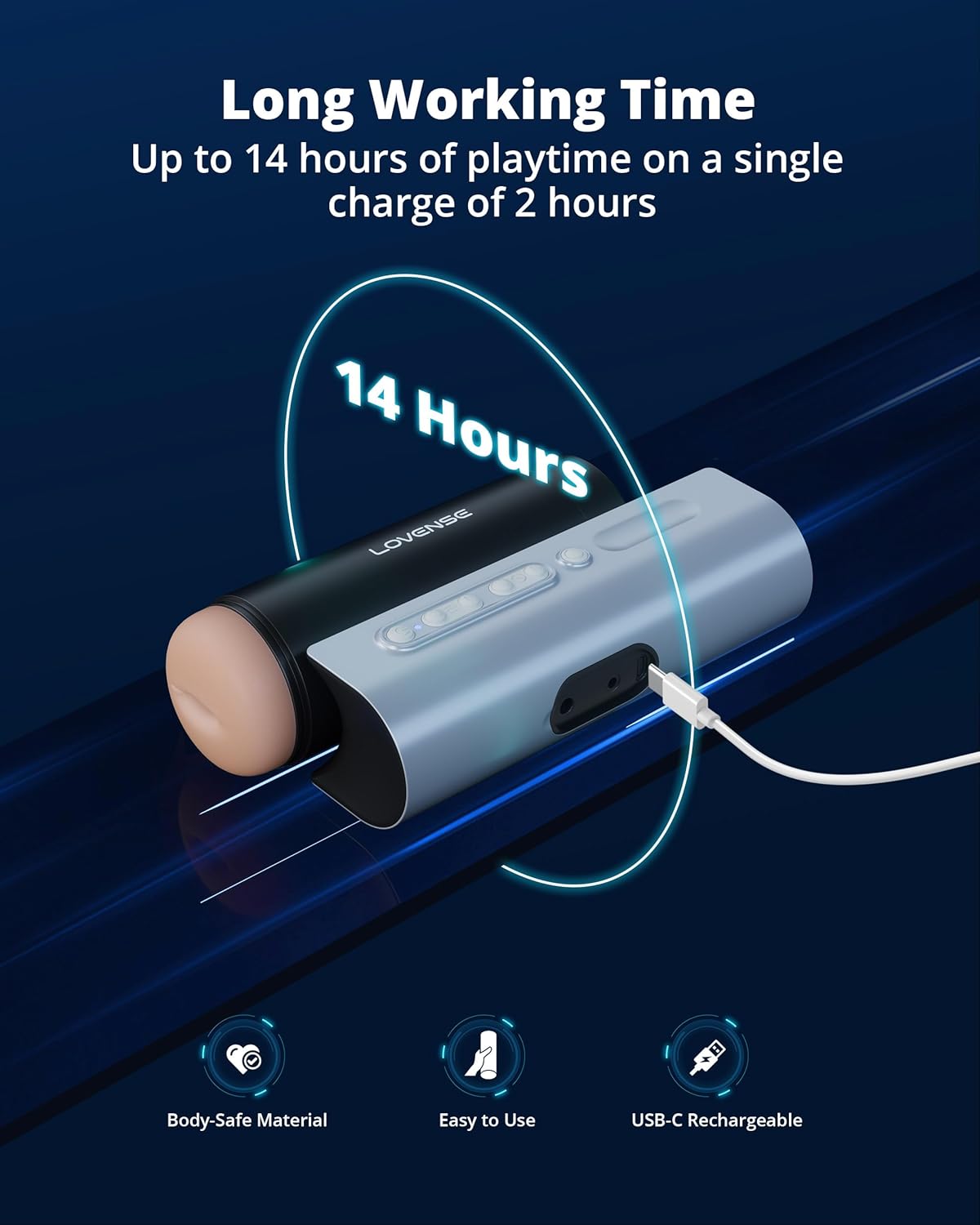 Lovense Solace Pro Automatic Male Masturbator App Connected Toy