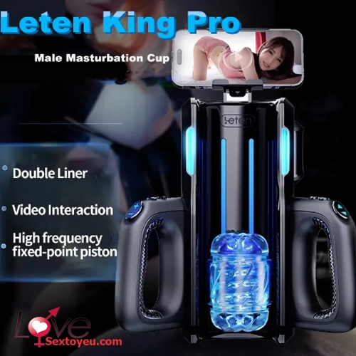 Cốc thủ dâm Leten King Pro cao cấp rung âm thanh hình ảnh sống động
