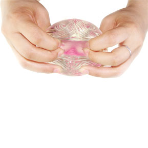 Transparent Rigid Silicone Vibrating Sex Doll Compact Size