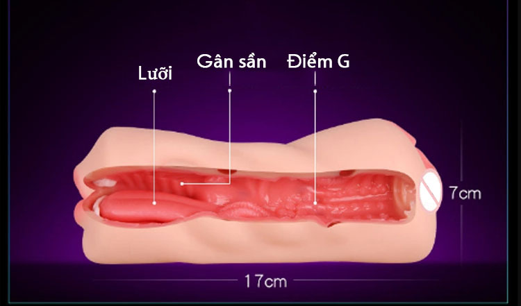 Âm đạo giả 2 đầu đa năng siêu thực cảm giác thật cho nam