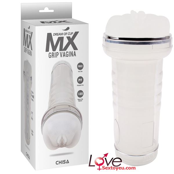 Cốc thủ dâm trong suốt MX Grip Vagina kích thích sướng mê