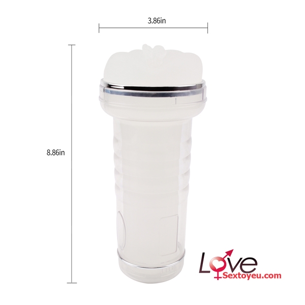 Cốc thủ dâm MX Grip Vagina trong suốt cảm giác chân thật nâng cao