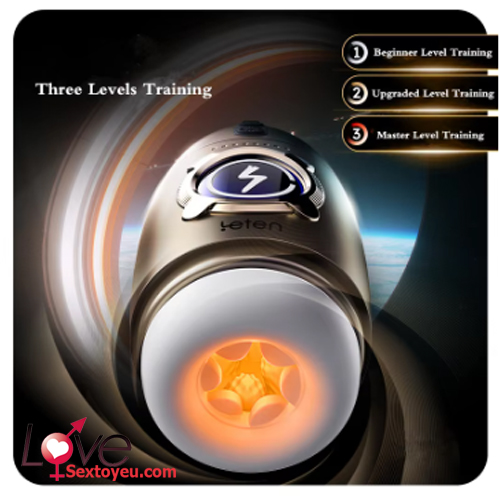 Cốc thủ dâm tự động Leten Spacetime Cabin chất liệu cao cấp sạc USB