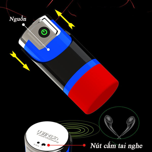 Cốc thủ dâm Youcup StuPlus rung mạnh thiết kế âm đạo thật