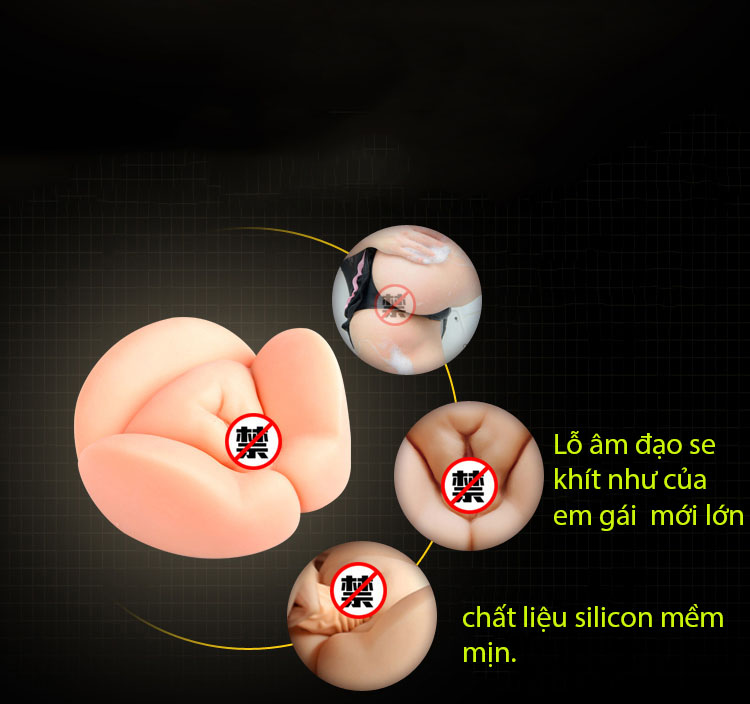 Âm đạo silicon cỡ lớn mềm mịn tự nhiên kích thích cực đã