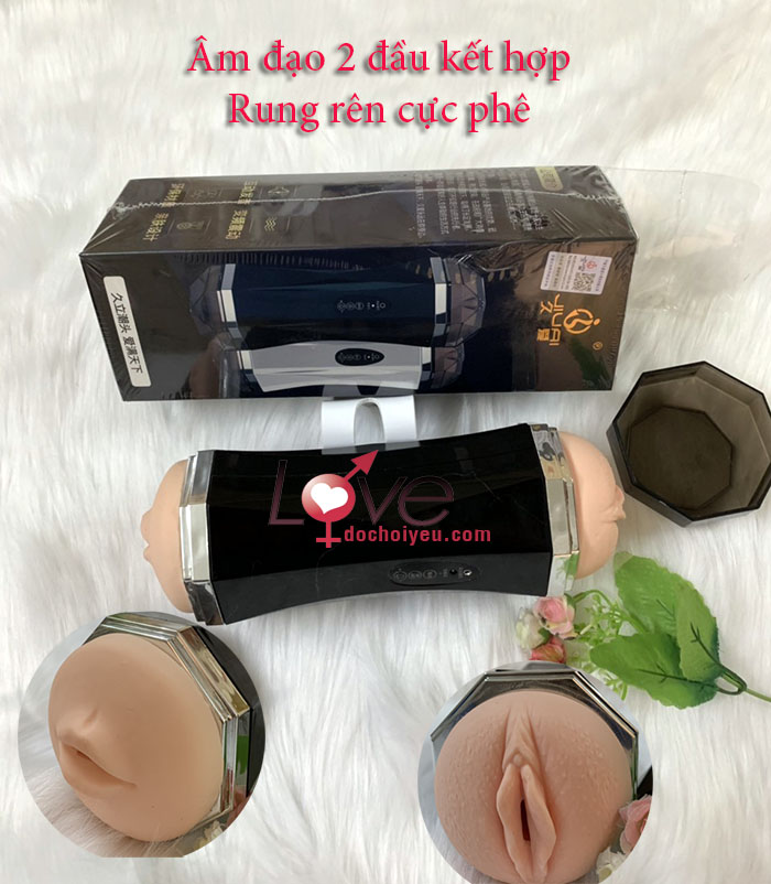 Âm đạo giả 2 đầu rung mạnh kích thích cực đã, siêu thực
