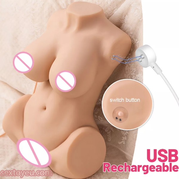 Búp Bê Bán Thân 3D Rung Co Bóp Tự Động Điều Khiển Từ Xa 