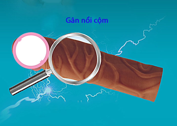 Bao đôn 5 phân silicon siêu mềm gân nổi tăng kích thước an toàn