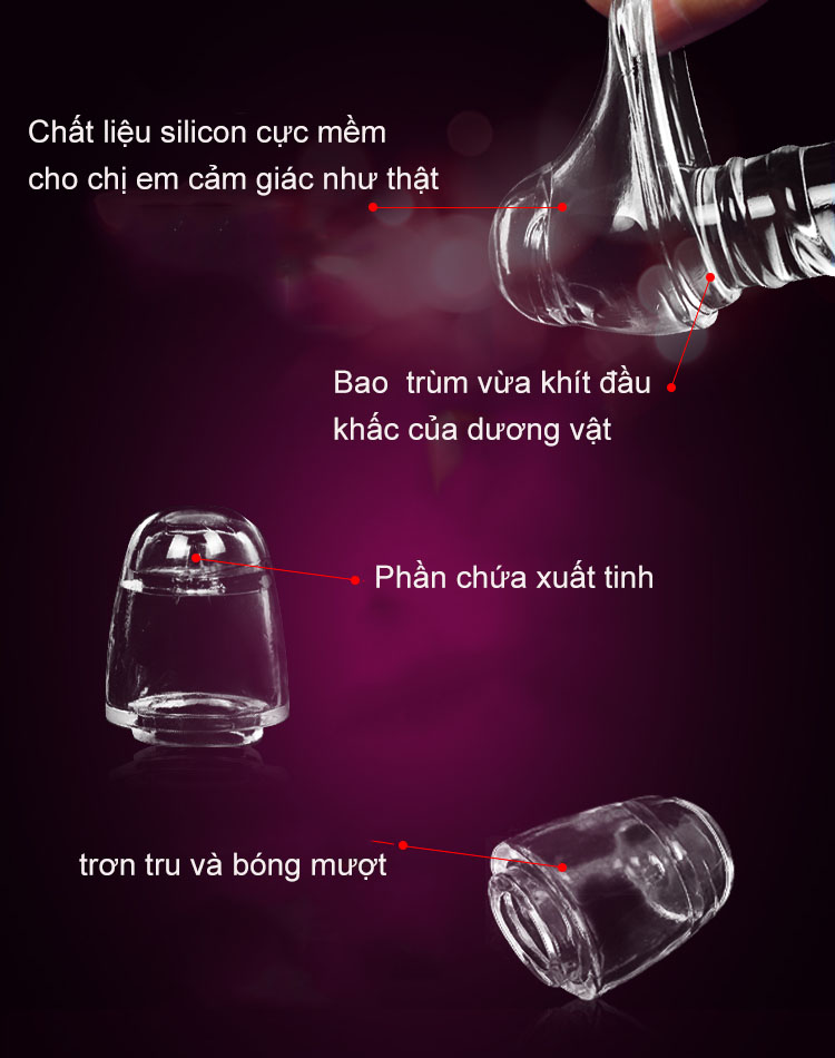 Silicone Cock Sleeve Thickening & Lengthening Delay Condom