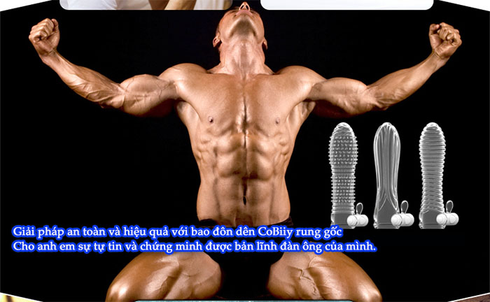 Bao đôn CoBiiy có rung silicon an toàn kéo dài thời gian quan hệ