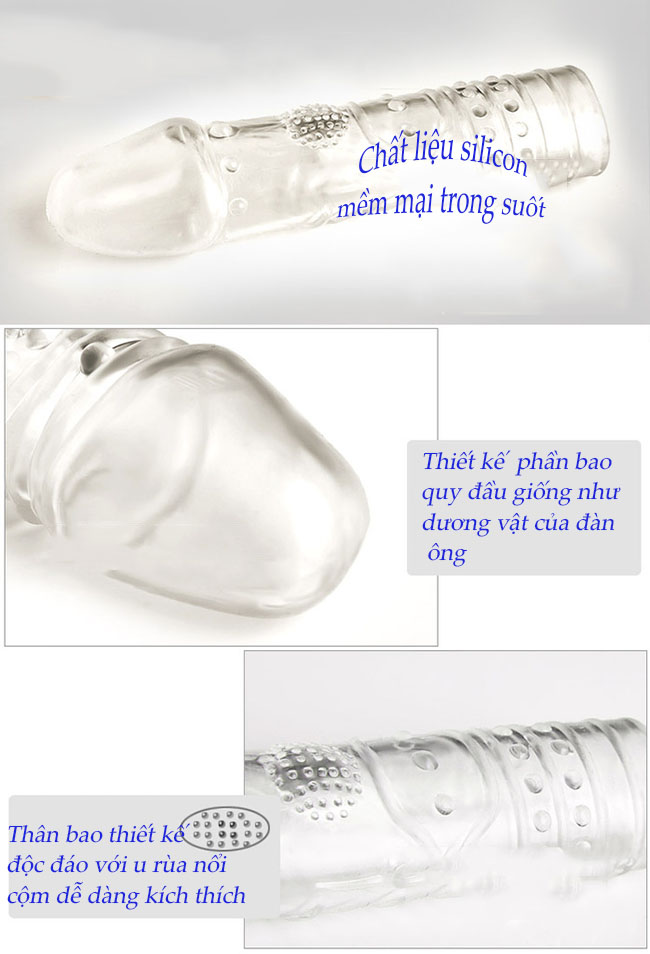 Bao đôn CoBiiy silicon y tế mềm mại tăng kích thước, kéo dài