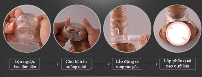 Bao đôn hở đầu rung mạnh tăng khoái cảm mê hoặc người dùng