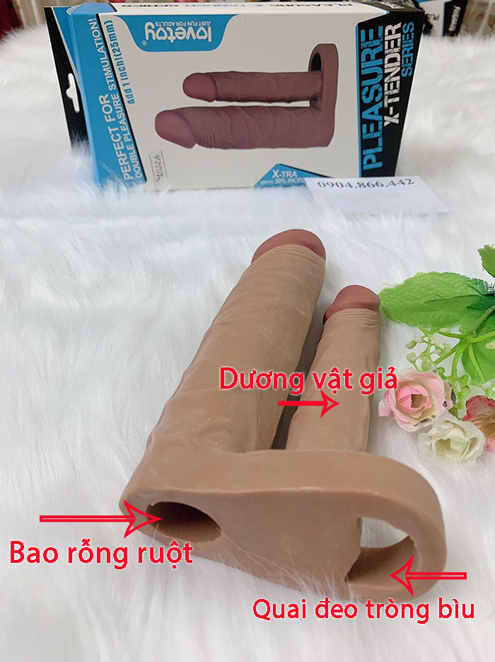 Đôn Lovetoy quai đeo 2 nhánh mềm mại, kích thích mạnh mẽ