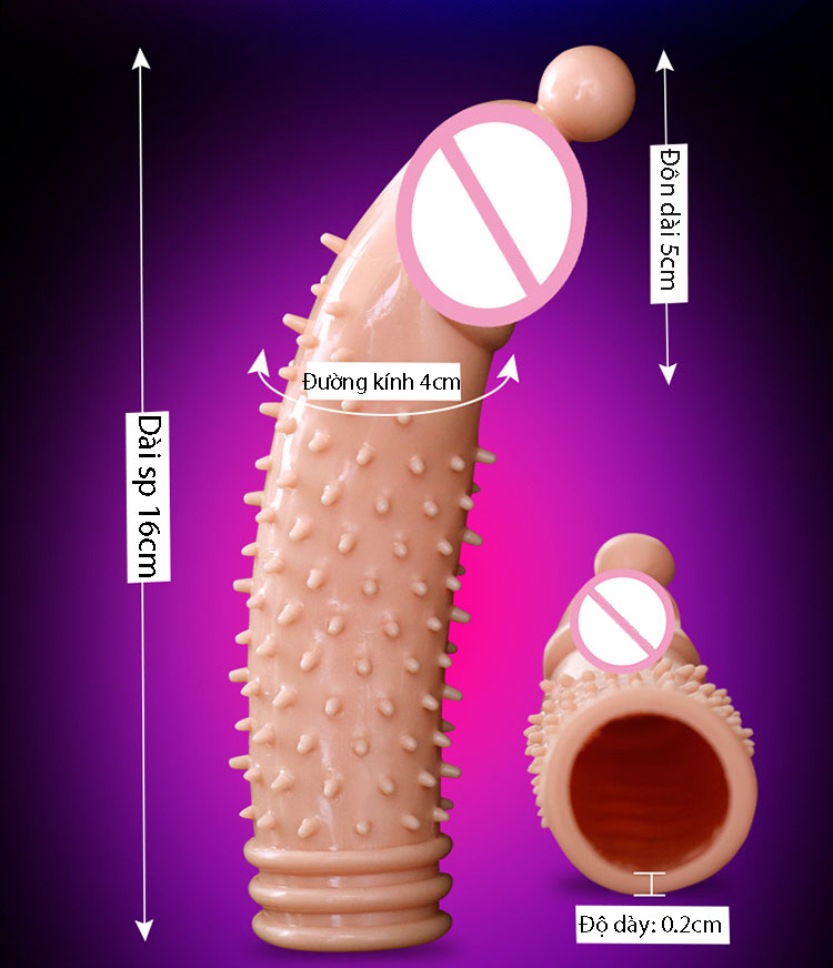 Bao đôn gai đầu bi rung mạnh tăng khoái cảm phòng the