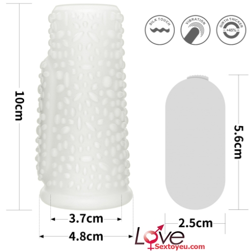 Khúc đôn silicon Lovetoy gai nhám có rung kích thích khoái cảm cực mạnh