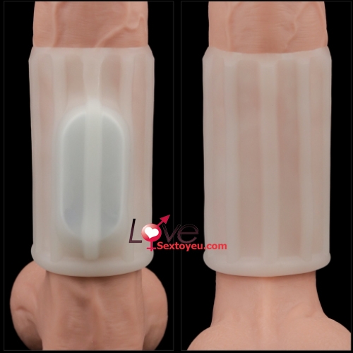 Khúc đôn silicon Lovetoy gân nổi rung chống xuất tinh sớm hiệu quả