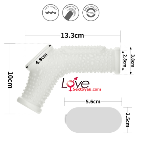 Khúc đôn silicon gai nhám Lovetoy có rung chống xuất tinh sớm tăng khoái cảm