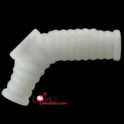 Khúc đôn silicon tròng bìu Lovetoy gân vằn rung, chống xuất tinh sớm