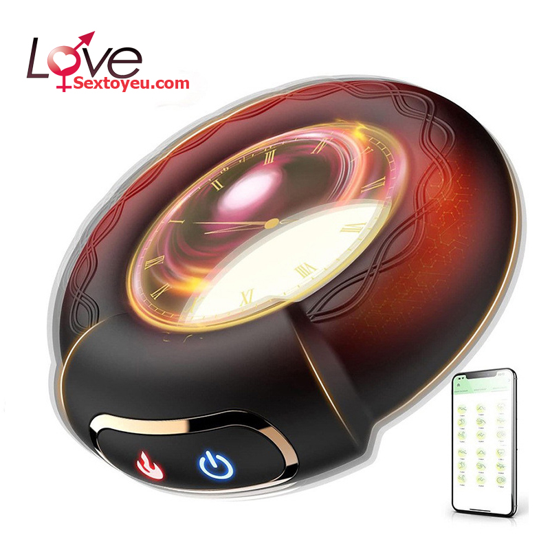 Vòng mát xa cu rung đa tần có sưởi ấm điều khiển từ xa sạc USB tiện lợi