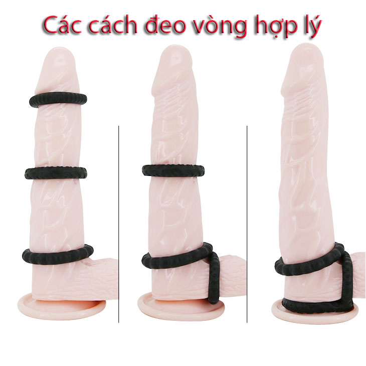 Bộ 3 vòng gai titan hỗ trợ cương lâu chống xuất tinh sớm hiệu quả Bộ 3 vòng gai titan hỗ trợ cương lâu chống xuất tinh sớm hiệu quả