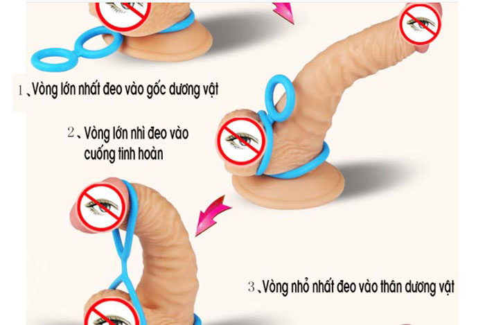 Vòng đeo dương vật silicone kéo dài thời gian quan hệ nam giới