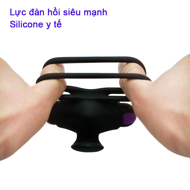 Vòng rung liếm lưỡi cao cấp sạc pin, điều khiển từ xa tiện lợi