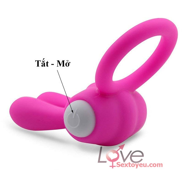 Vòng rung tai thỏ kích thích cả hai mềm mại dễ dùng