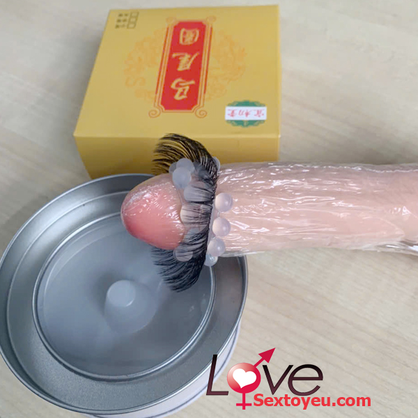 Vòng lông ngựa đôn bi tăng khoái cảm đeo đầu dương vật