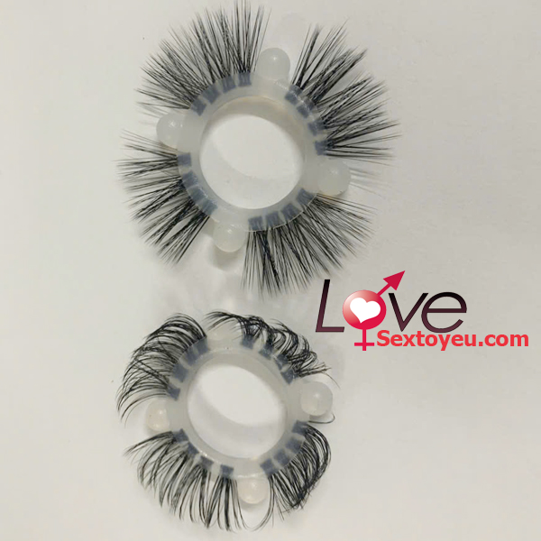 Vòng lông ngựa silicon gắn bi đeo đầu dương vật tăng khoái cảm