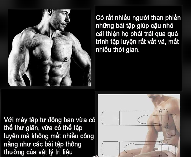 Máy tập dương vật tự động pin sạc màn hình hiển thị tiện lợi