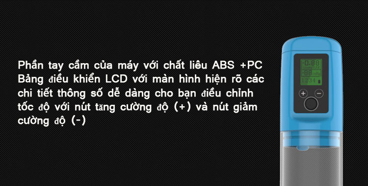 Máy tập dương vật tự động pin sạc màn hình hiển thị tiện lợi