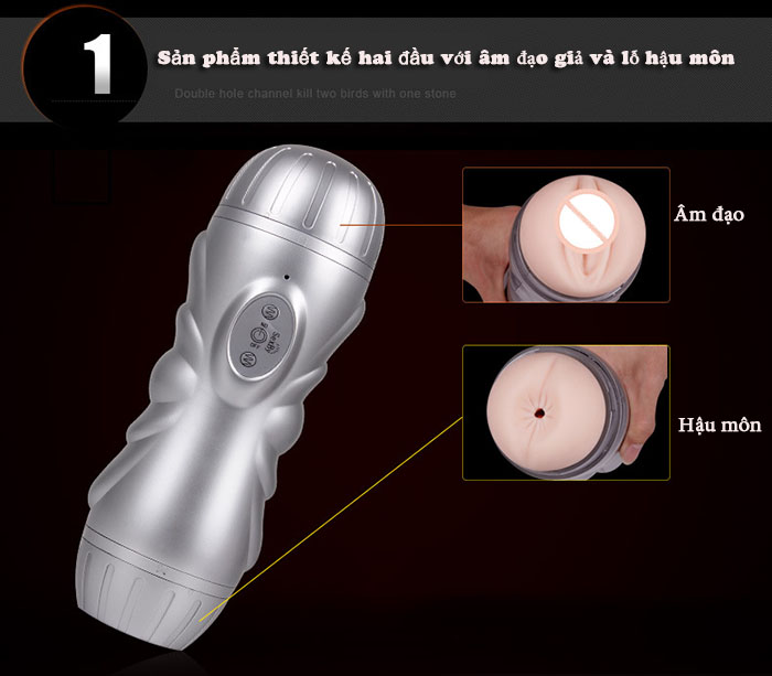 Cốc thủ dâm mềm mịn đỉnh cao 2 đầu kích thích cực mạnh