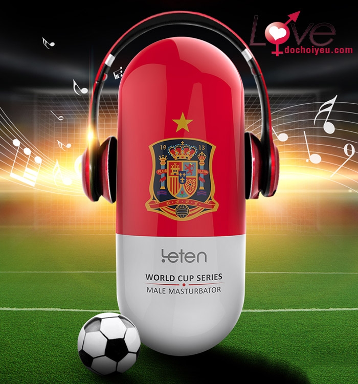 Cốc Thủ Dâm Sành Điệu Leten Football Có Rung Sạc Điện