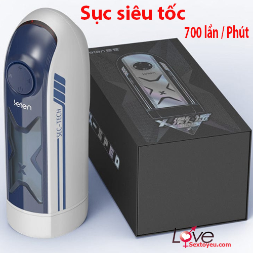 Cốc thủ dâm Leten Xspeed sục bú siêu tốc có sưởi ấm tiện lợi