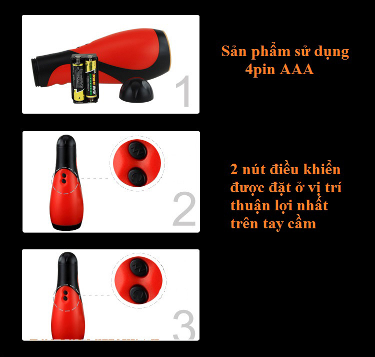 Cốc thủ dâm 30 chế độ rung mạnh mẽ xoay 180 độ sướng tuyệt