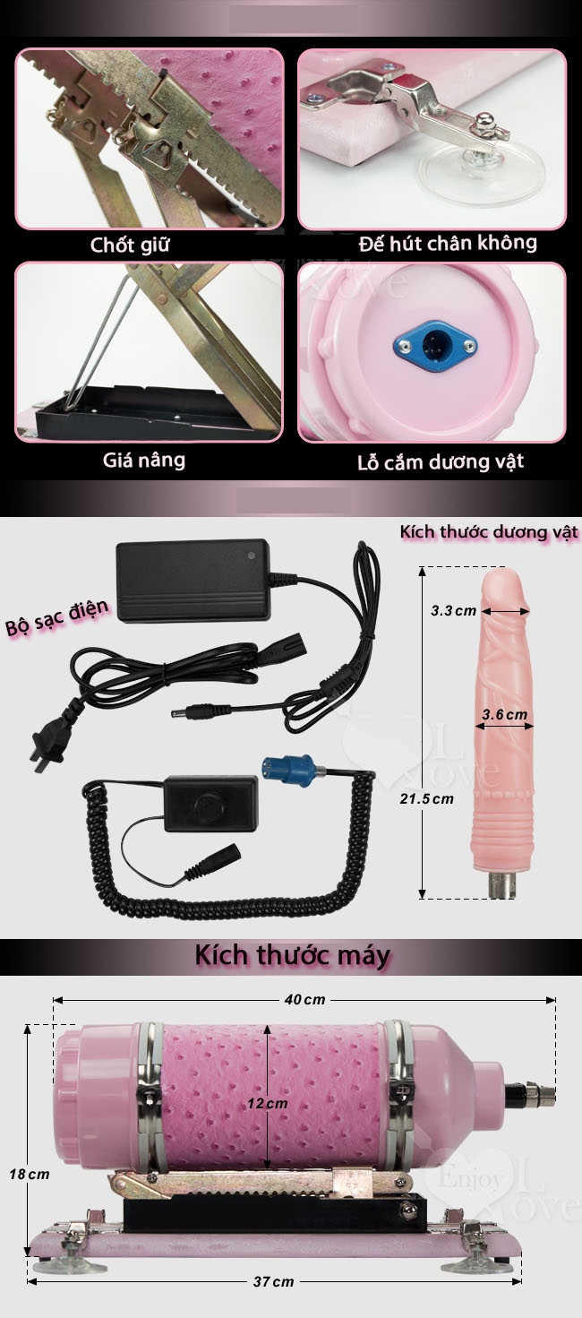 Máy Tình Tự Gun Power Cho Nam Nữ Tự Động Cực Đã
