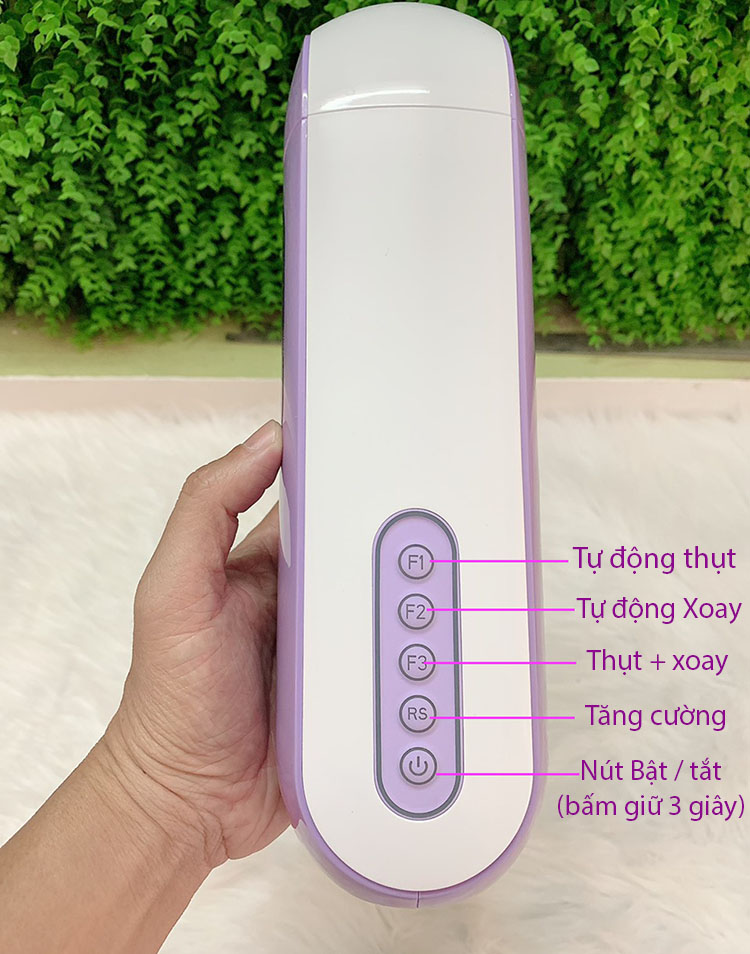 Cốc Thủ Dâm Tự Động Xoay Thụt Sưởi Ấm Bluetooth Cao Cấp