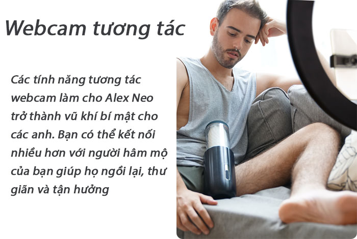 Âm đạo tự động Svakom Alex Neo tương tác qua App điều khiển từ xa