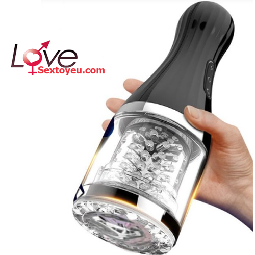 Cốc thủ dâm tự động xoay 360 độ nhỏ gọn mạnh mẽ siêu kích thích