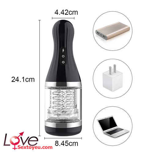 Cốc thủ dâm tự động xoay 360 độ nhỏ gọn mạnh mẽ siêu kích thích