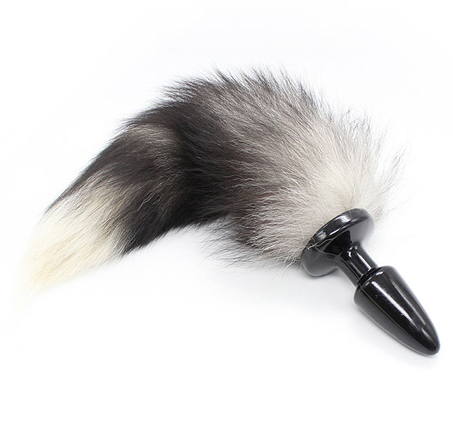 Soft Fox Tail Anal Plug Prostate Massage Silicone