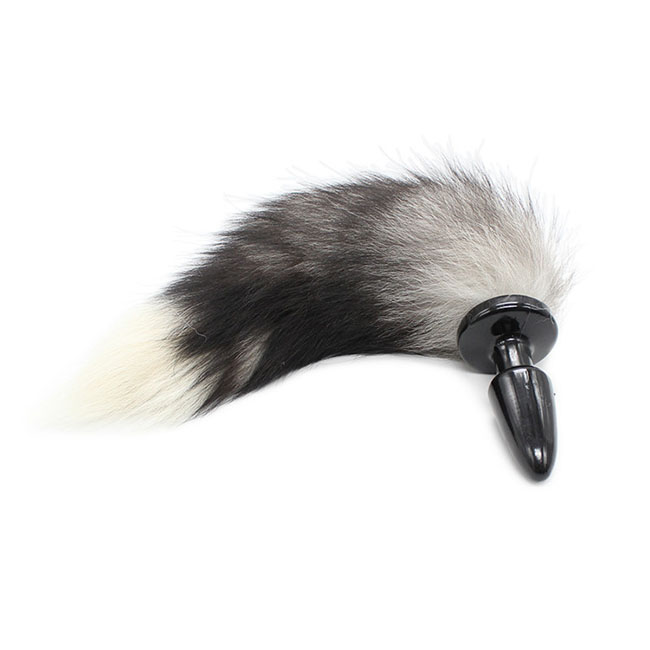 Soft Fox Tail Anal Plug Prostate Massage Silicone