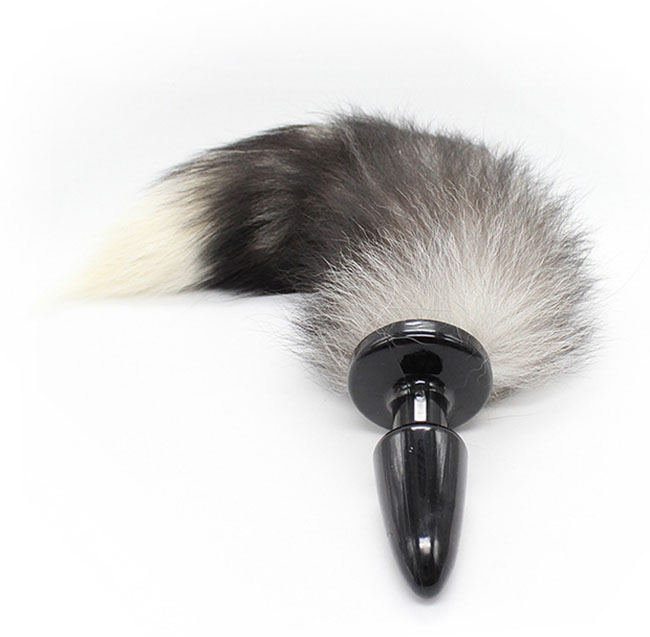 Soft Fox Tail Anal Plug Prostate Massage Silicone