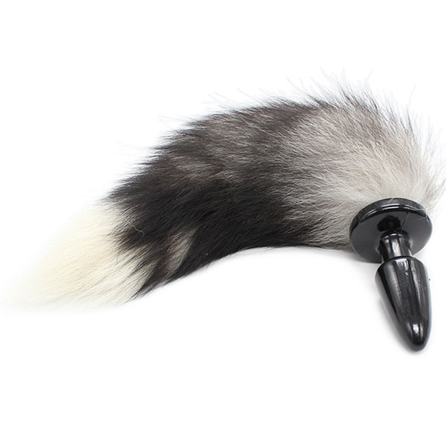 Soft Fox Tail Anal Plug Prostate Massage Silicone