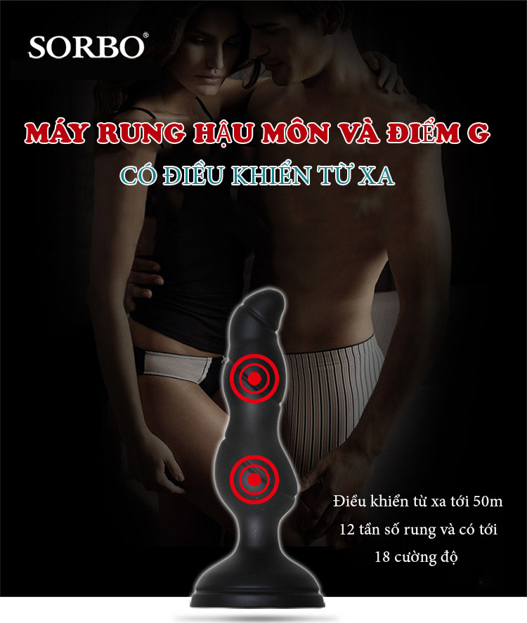 Powerful Anal G-Spot Remote Control Vibrator Silicone
